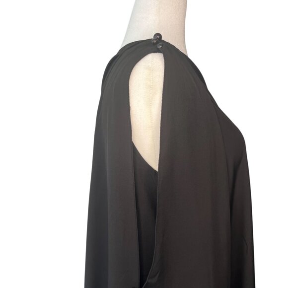 Chic Black One-Shoulder Maxi Dress - Picture 2 of 8